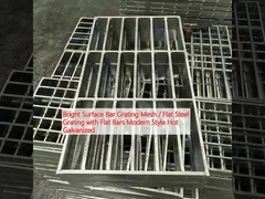 밝은 표면 바 grating Mesh / 평면 바와 함께 평면 강철 grating 현대 스타일 핫 galvanized