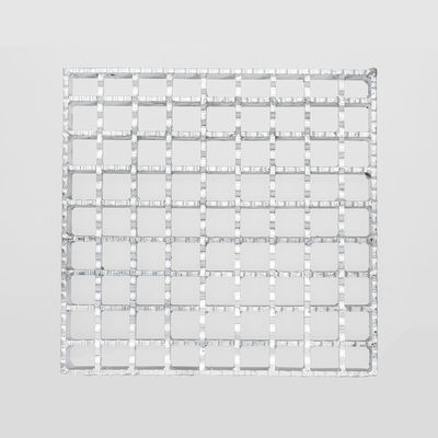 30mm Bearing Bar Spacing Industrial Steel Grating With Welding Process And Silver Surface