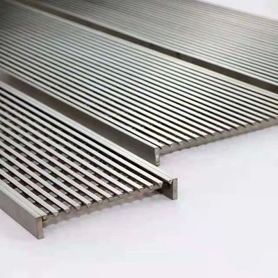 Painting 304/316 Stainless Steel Grating Drain Cover Trench 25*5mm Swimming Pool