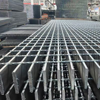 기계 압력 용접 산업용 철강 바닥 Grating 부드러운 밝은 표면