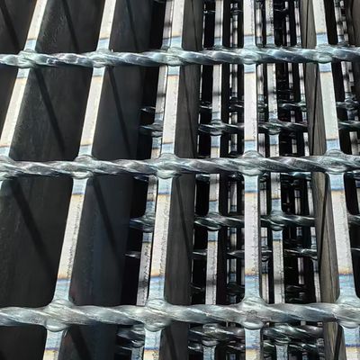 Machine Pressure Welded Industrial Steel Floor Grating With Smooth Bright Surface (Variant 2)